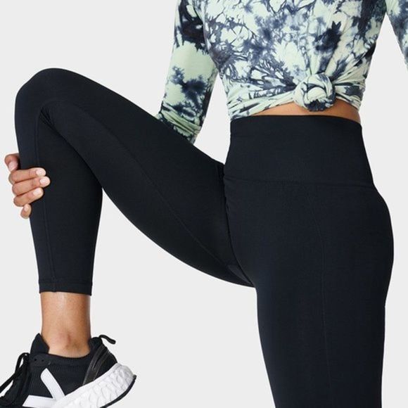Sweaty Betty High Rise Cropped Leggings Black Size Medium - Picture 4 of 8